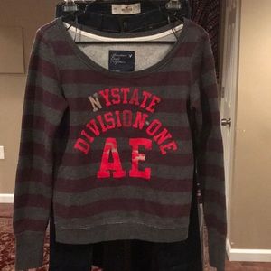 AE sweatshirt!NY State, D1! She’s D1 but in PA! Ha